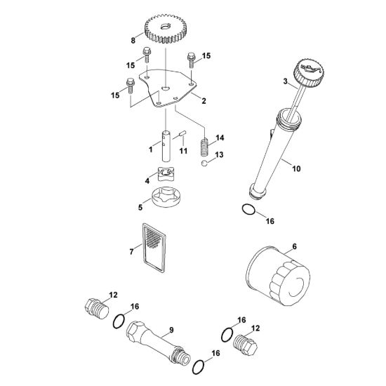 Picture of E - Sistema di lubrificazione FH580V-AS51